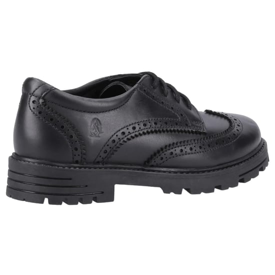 Hush Puppies Girls Maxine Leather School Shoes (Black) - Image 2