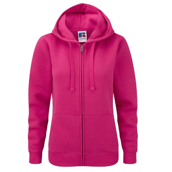 Russell Ladies Premium Authentic Zipped Hoodie (3-Layer Fabric) (Fuchsia) - Image 1