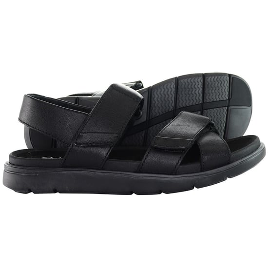 Clarks UnWilmore Band Sandalias negras para hombre - Image 3