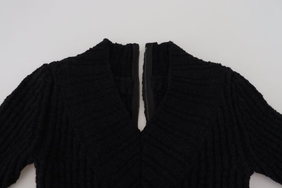Vestido de punto negro de lana de Dolce & Gabbana - Image 5