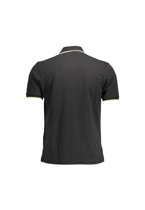 La Martina Men's Black Cotton Polo Shirt