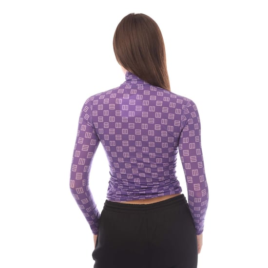 Women's Ambush Monogram Fitted Turtleneck Top in Purple - Image 3