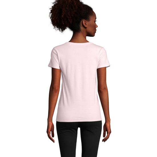 SOLS Womens/Ladies Pioneer T-Shirt (Pale Pink) - Image 2