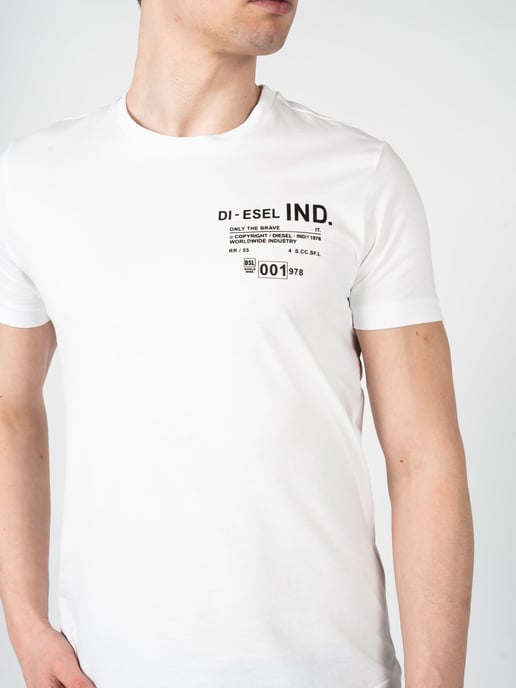 Diesel T-Shirt T-Diegos Men's White - Image 5