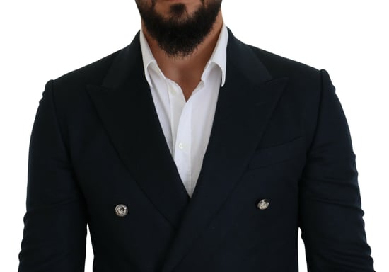 Abrigo Blazer Formal Doble Botonadura para Hombre Dolce & Gabbana Azul - Image 4