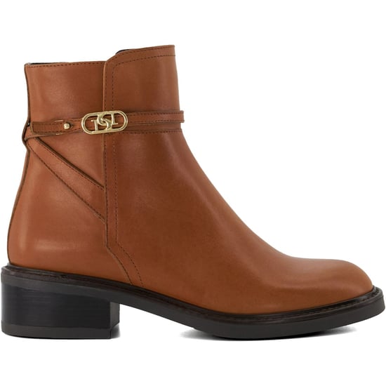 Dune Praising Leather Women's Tan Boots - Image 4