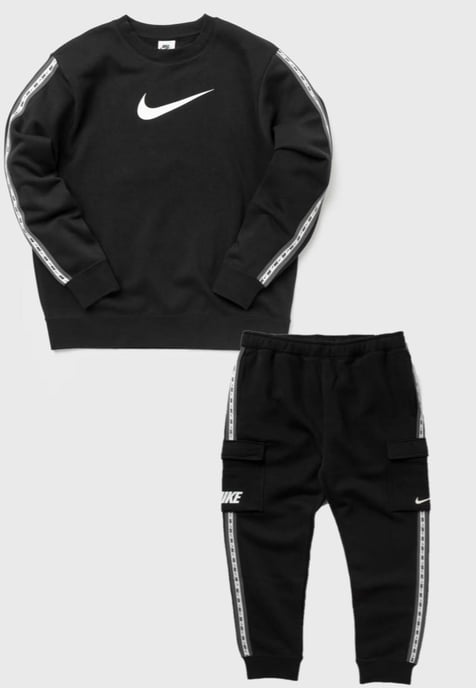 Chándal negro con cuello redondo y tejido polar Sportswear para hombre Nike - Image 1