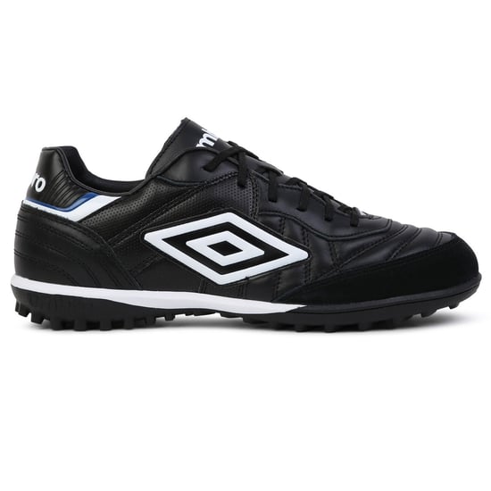 Umbro Mens Speciali Eternal Team Nt Grain Leather Astro Turf Trainers (Black/White/Royal Blue) - Image 3