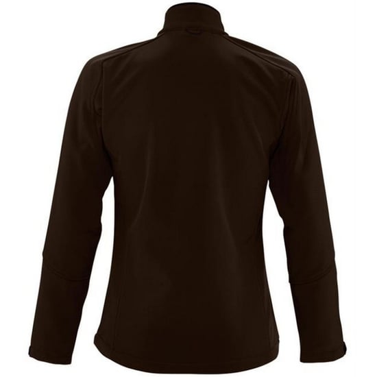 SOLS Womens/Ladies Roxy Soft Shell Jacket (Breathable, Windproof And Water Resistant) (Dark Chocolate) - Image 3