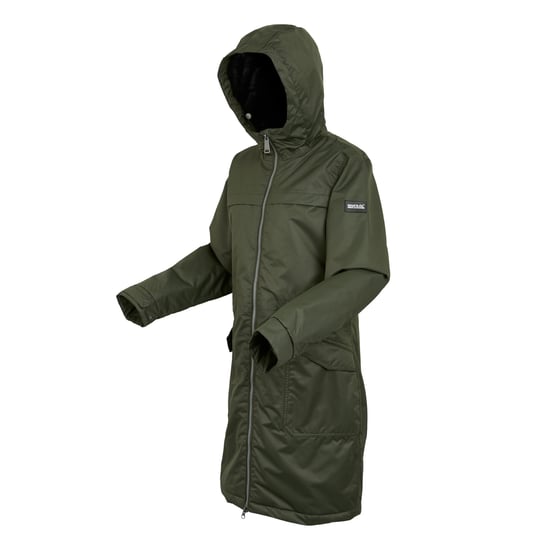 Regatta Womens/Ladies Romine II Waterproof Jacket (Dark Khaki/Black) - Image 3