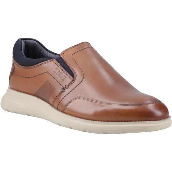 Pod Holden Leather/Textile Men's Cognac Trainers - Image 1