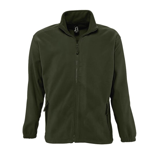 SOLS Mens North Full Zip Outdoor Fleece Jacket (Army) - Image 1
