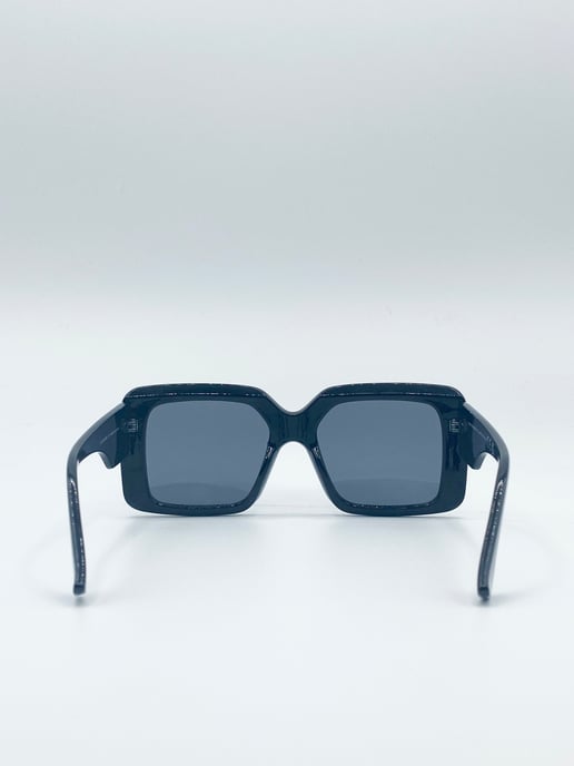 Oversized Plastic Frame Square Sunglasses