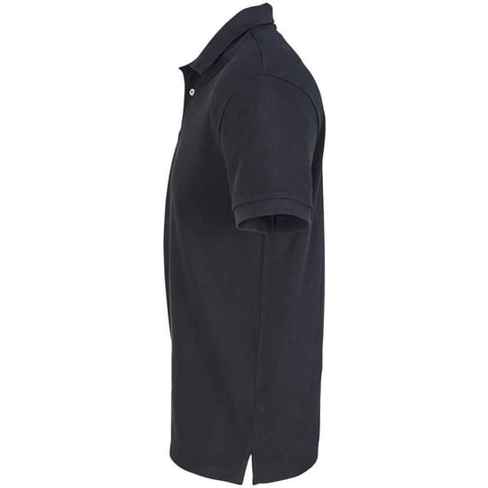 SOLS Unisex Adult Pacific Pique Twin Needle Stitch Polo Shirt (Black) - Image 3