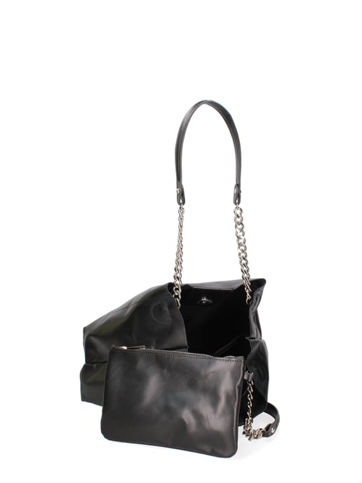 John Richmond Bolso de hombro Mujer BLACK AND SILVER - Image 5