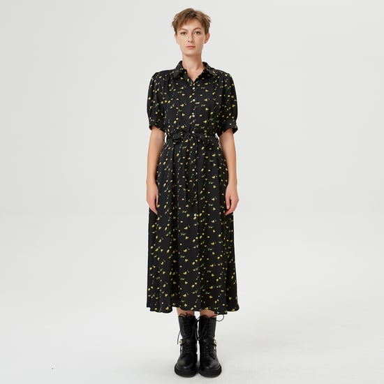 Shirt-dress with puffy sleeves and ladybug print - Image 3