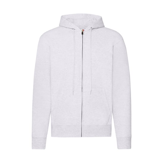Fruit Of The Loom Mens Classic Heather Zipped Hoodie (White) - Image 1