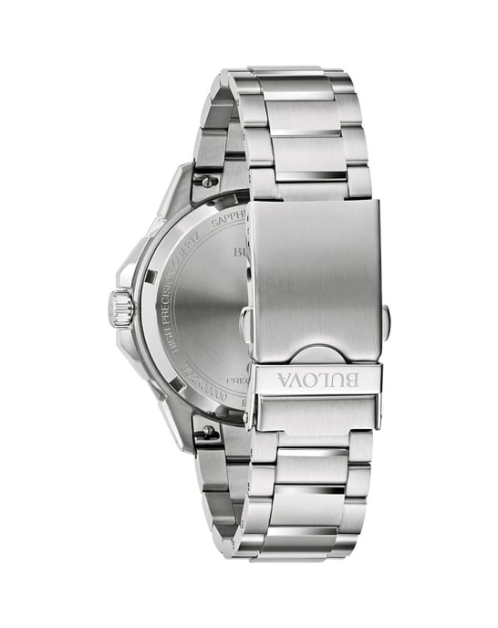 Bulova Marine Star C Series Hpq Precisionist Men's Silver Watch 96B434 - Image 2