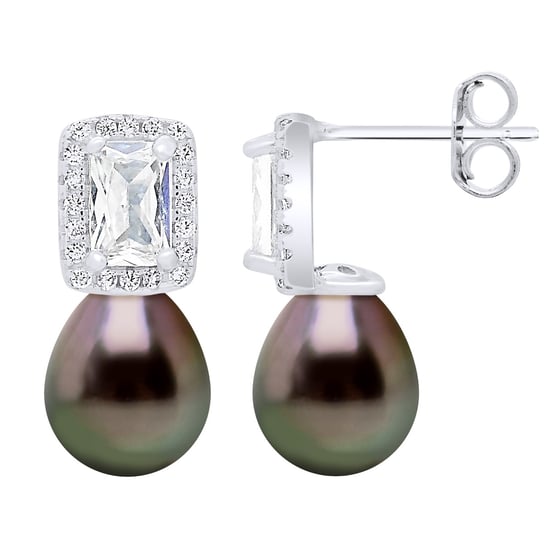 Hanging Earrings Real Cultured Tahiti Pearls 8-9 mm - Image 1