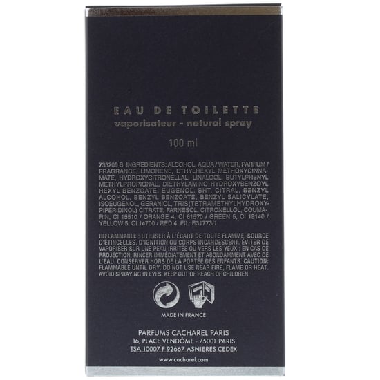 Cacharel Pour L'Homme Eau De Toilette Vaporizador 100 ml - Image 2