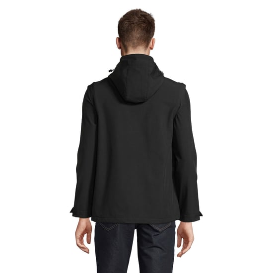 SOLS Unisex Adult Falcon 3 in 1 Soft Shell Jacket (Black) - Image 2