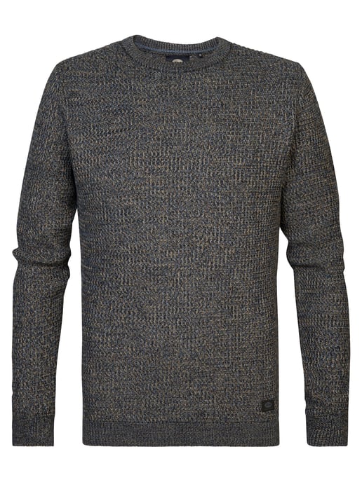 Petrol Industries - Melange Jumper Prince Men - Blue - Image 1