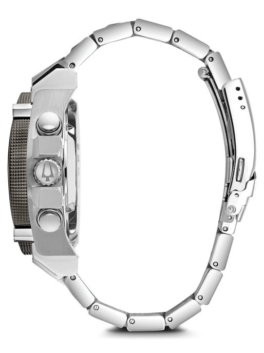 Bulova Precisionist / Champlain Men's Silver Watch 98B316 - Image 2