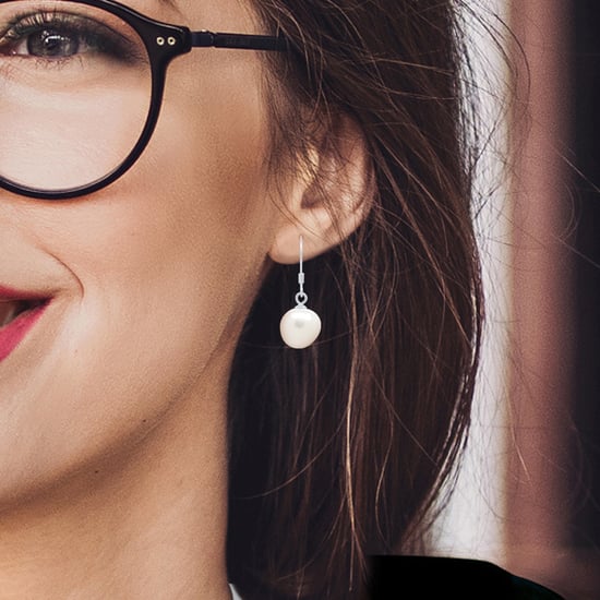 Hanging Earrings Real Cultured Freshwater Pearls Baroque 10-11 mm - Image 4