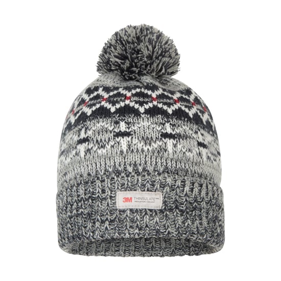 Mountain Warehouse Mens Fair Isle Thinsulate Beanie (Navy) - Image 1