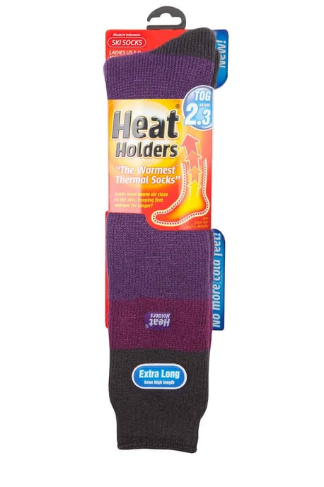 Calcetines térmicos de esquí de mujer 2.3 TOG extra largos hasta la rodilla - Image 2