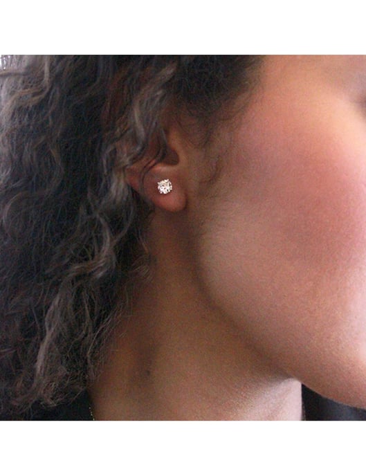 Pendientes Kristine - Plata y Cristal - Image 5