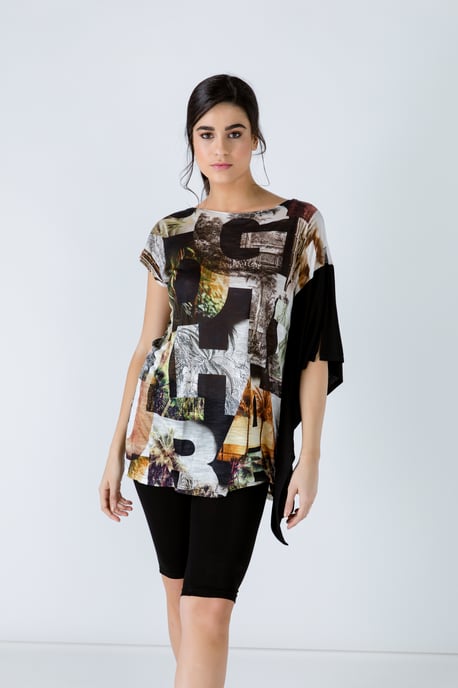Túnica de Estampado Asimétrico - Image 1