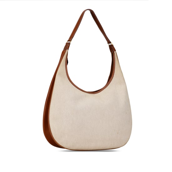 Vintage Hermès Toile Natural Barenia Gao Bag Brown - Image 2