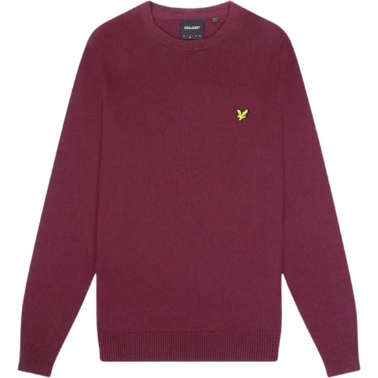 Jersey burdeos con logo de la marca Lyle & Scott - Image 1