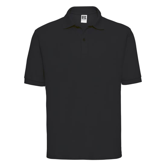 Russell Mens Classic Polycotton Polo Shirt (Black) - Image 1