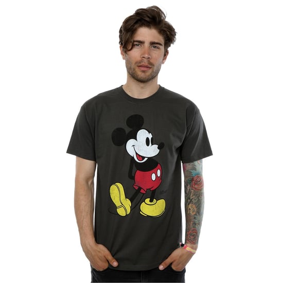 Disney Mens Mickey Mouse Classic Kick T-Shirt (Light Graphite) - Image 3
