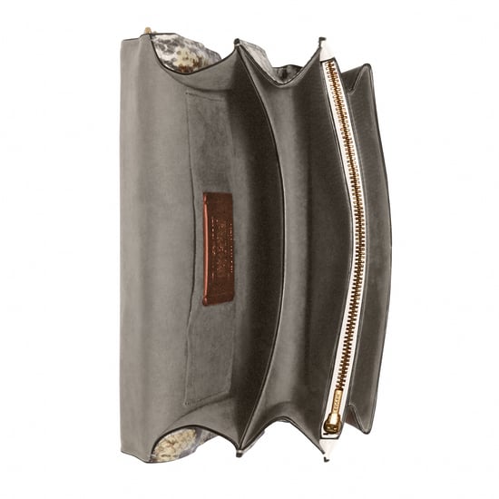 Signature Snake Embossed Mix Rivets Klare Crossbody Bag - Image 3
