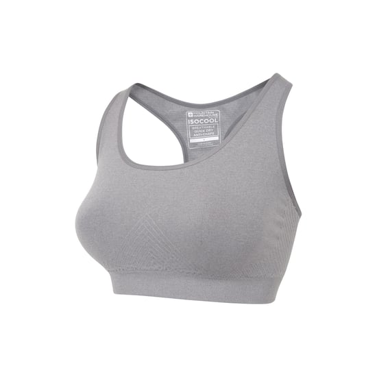 Mountain Warehouse Womens/Ladies Anti-Chafe Seamless Sports Bra (Charcoal) - Image 3