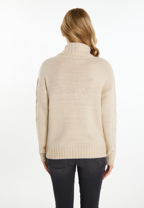 Mymo Knitted pullover women cream - Image 4