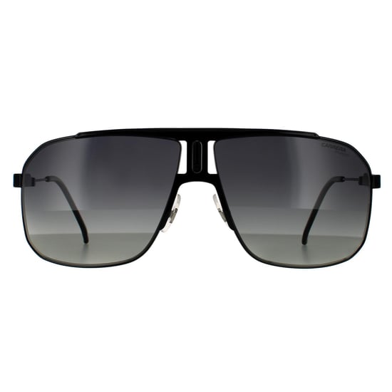 Gafas de sol polarizadas Carrera Rectangle para hombre en negro y gris degradado - Image 1