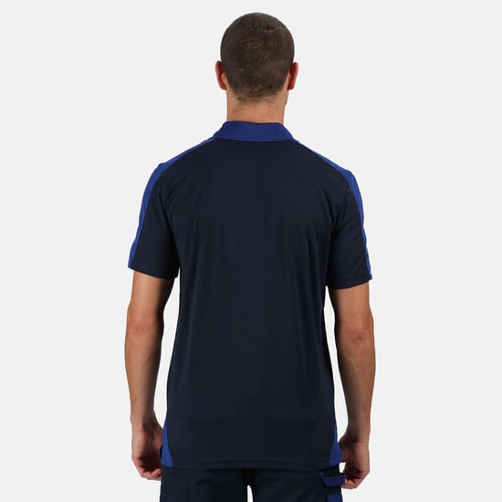 Regatta Mens Contrast Coolweave Polo Shirt (Navy/New Royal)