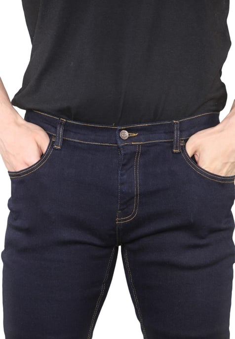 MYT Vaqueros ajustados para hombre Denim elástico en índigo - Image 4