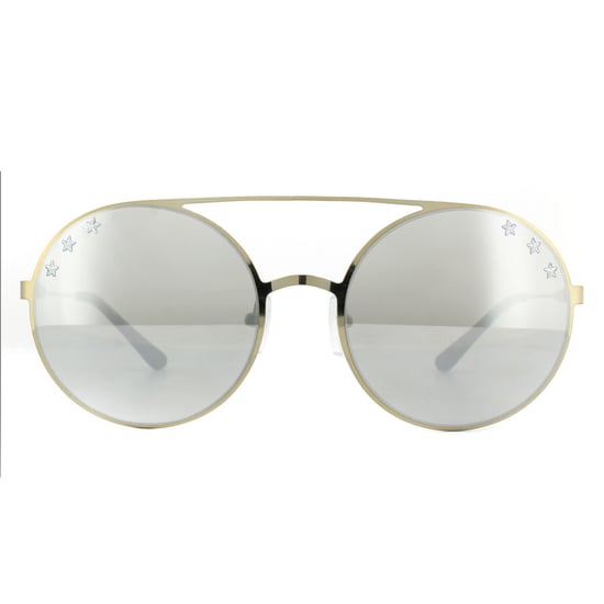 Michael Kors Sunglasses Cabo MK1027 11936G Pale Gold Tone Silver Mirror