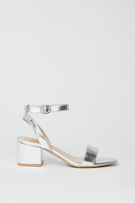 Tommi Barely There Mid Block Heel Sandals - Image 2