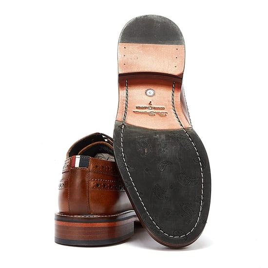 Ben Sherman Archie Brogue Mens Tan Shoes - Image 4