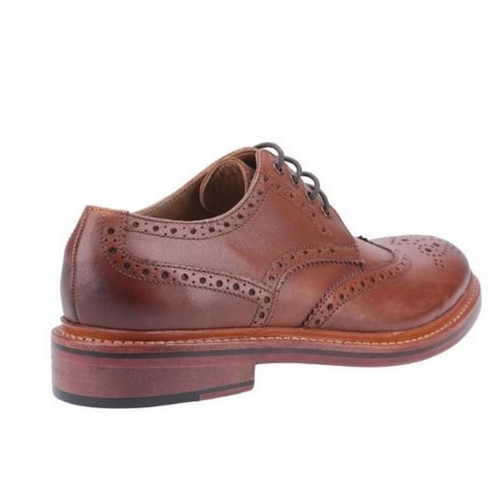 Cotswold Mens Quenington Goodyear Welt Lace Up Leather Shoe (Brown) - Image 2