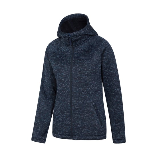 Mountain Warehouse Womens/Ladies Nevis Faux Fur Lined Full Zip Hoodie (Navy) - Image 4