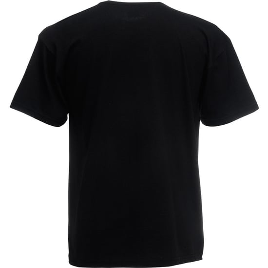 Fruit Of The Loom Mens Valueweight V-Neck, Short Sleeve T-Shirt (Black) - Image 2