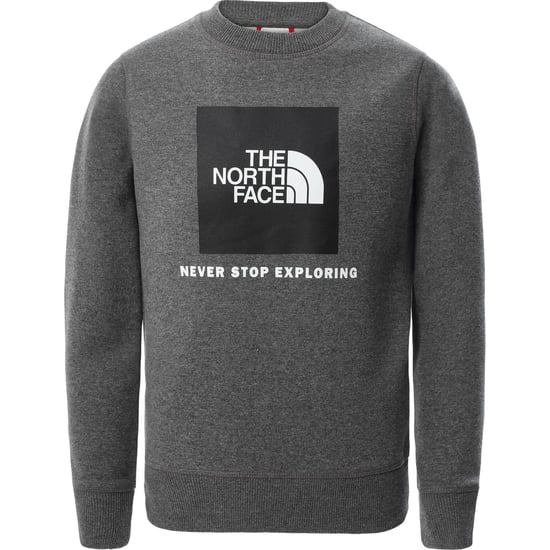 Sudadera gris con cuello redondo para jóvenes Box de The North Face - Image 1