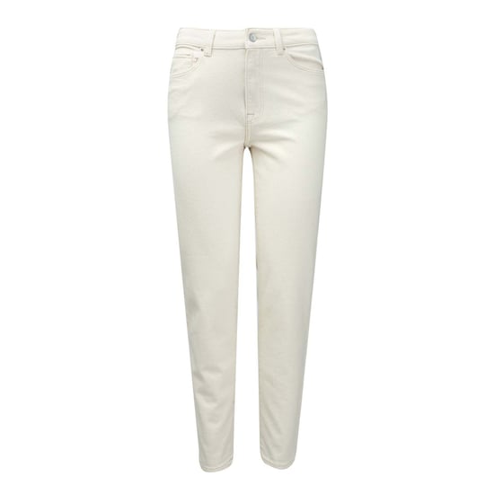 Women's Only Emily Straight Fit High Waist Jeans in Ecru - Image 1